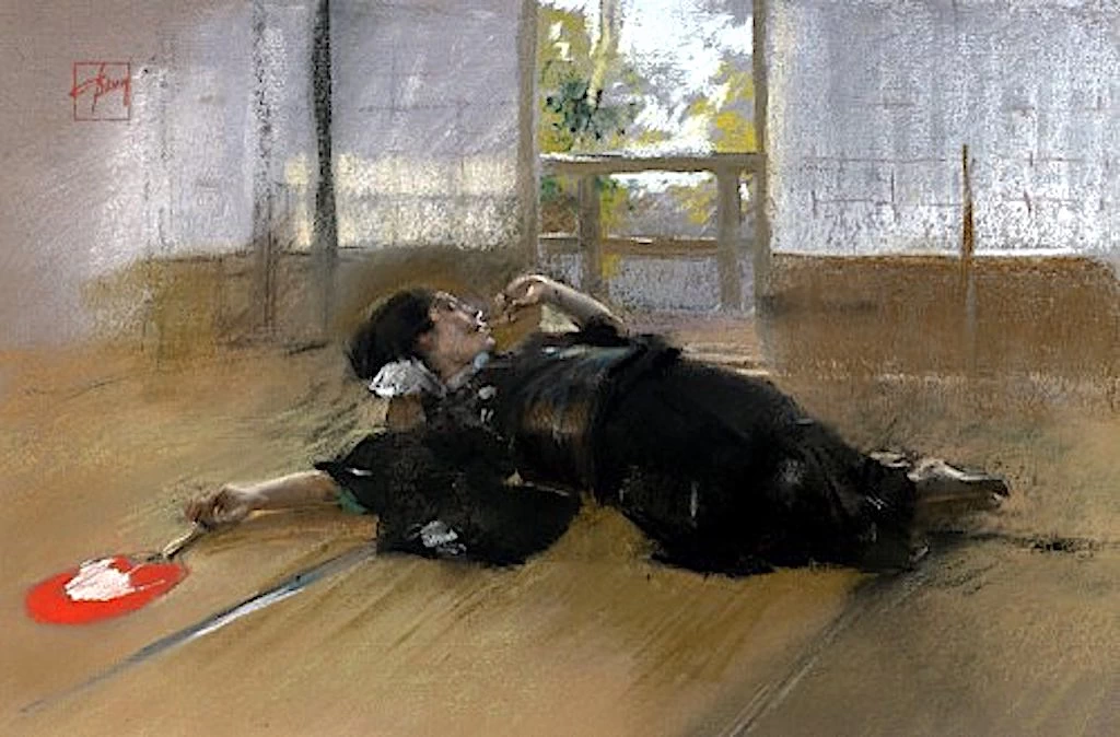 Signora addormentata